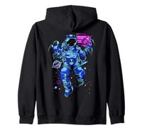 Nastro astronauta EDM Rave BPM Addict Sober Raver ART SUL RETRO Felpa con Cappuccio