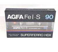 Nastro audiocassetta vuoto AGFA FE I-S 90 SUPERFERRO HDX (sigillato) NOS Nuovo