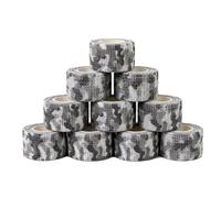 Nastro Auto-Adesivo 10 Pezzi 5cm x 4.5m, Benda Elastica in Tessuto Non Tessuto, Senza Residui, Flessibile per Outdoor, Campeggio, Attrezzatura(HB)