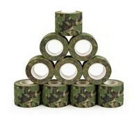 Nastro Auto-Adesivo 10 Pezzi 5cm x 4.5m, Benda Elastica in Tessuto Non Tessuto, Senza Residui, Flessibile per Outdoor, Campeggio, Attrezzatura(Cl)