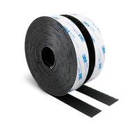 Nastro Autoadesivo da 25MM X 6M Biadesivo Extra Forte Nero Resistente in Tessuto di Nylon per Lavori Artigianali Progetti fai da te e Riparazioni