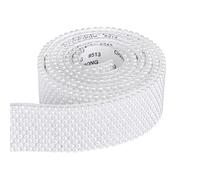 Nastro autoadesivo in nastro con strass, Nastro di perle a semicerchio in ABS bianco puro, accessori for abbigliamento in rotolo Gioielli fai-da-te for l'artigianato artistico(30mm)