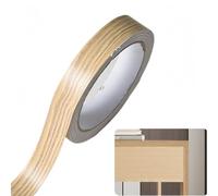 Nastro autoadesivo per bordi in legno di pioppo a foglia piccola, 18 mm x 10 m, nastro pre-incollato senza stiratura, nastro per bordi impiallacciati in legno, nastro per lavori di restauro fai da te