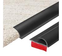 Nastro autoadesivo per moquette 13.12Ft x1.18"x0.2", coprigiunto plastica, nero