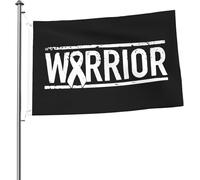 Nastro bandiera per la sensibilizzazione sui tumori "Brain Cancer Warrior", 2x3 piedi, bandiere luminose