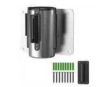 Nastro barriera retrattile, Barriera di sicurezza a muro for il controllo della folla con cintura rossa da 2 m/3 m/5 m - a retrattile for negozi al dettaglio, aeroporti, banche e scuole(B,5M/16.4FT)