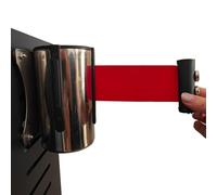 Nastro barriera retrattile, Barriera magnetica retrattile da parete for il controllo della folla 2/3/5 M, adatta for l'assorbimento su porte con pareti in ferro spesso(2M/6.5FT)