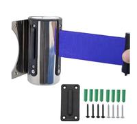 Nastro barriera retrattile, Montaggio a parete con accessori 2/3/5/10 m Barriere di controllo della folla retrattili opzionali colori a scelta for interni ed esterni(A,3M/9.8FT)