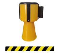 Nastro barriera retrattile, Nastro di avvertimento retrattile for coni stradali pericolosi, barriera da 2/3/5 m, for aree blocco e pedonali(3M(9.8FT))