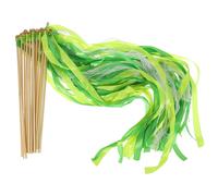 Nastro Bastoni Fata Bastoncini,50pz Pizzo Seta Fata Bastone,Verde/Chiaro Verde