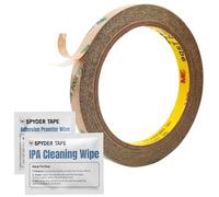 Nastro biadesivo 3M 300LSE con IPA e salviette adesive promozionali, nastro di montaggio trasparente resistente (5 mm x 10 m), adesivo impermeabile resistente al calore per strisce LED, elettronica