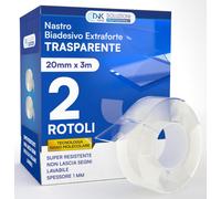 Nastro Biadesivo 3M Extra Forte; Nastrotrasparente & Lavabile; Confezione Da 2 P