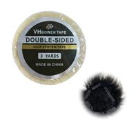 Nastro Biadesivo Doppio Lato compatible con Tape Extensions Capelli, Rotolo 3 Yards × 8 mm Extra Forte per Parrucche Lace Front Trecce ed Extension Adesive Nastro per Parrucche Invisibile e Duraturo