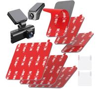 Nastro Biadesivo Extra Fort, 6 Pezzi di Cuscinetti Adesivi per Dash Cam, cuscinetti adesivi per Dash Cam GoPro, Telecamera per Auto, Dash Cam, per Parabrezza e Cruscotto, Tagliabile