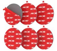 Nastro Biadesivo Extra Fort, 6 Pezzi di Cuscinetti Adesivi per Dash Cam, cuscinetti adesivi per Dash Cam GoPro, Telecamera per Auto, Dash Cam, per Parabrezza e Cruscotto, Tagliabile, 56mm