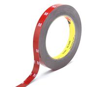 Nastro biadesivo extra forte, autoadesivo, resistente al calore, per specchi auto, strisce adesive, cuscinetti adesivi, tondini adesivi per auto, casa e ufficio, 5 m 1 rotolo (12 mm)