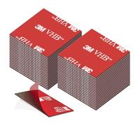 kurkip Nastro biadesivo extra forte impermeabile per casa, ufficio, quadrato, 30 mm x 30 mm, 40 pezzi