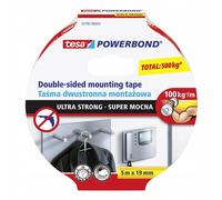 Nastro biadesivo TESA POWERBOND 5 m x 19 mm ultra resistente