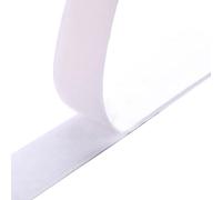 Nastro biadesivo in velcro da 1 m, nastro adesivo multiuso con forte adesione per vari materiali, gancio in nylon e anello a base di gomma, nero/bianco