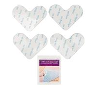 Nastro biadesivo per moquette, riutilizzabile, lavabile, a forma di cuore, antiscivolo, ultra sottile, nastro per angoli per moquette, bianco, confezione 4 per soggiorno, cucina