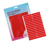 Nastro biadesivo resistente alle intemperie Nastro di montaggio trasparente per unghie da salone suggerimenti colori disegni decorazione vetrina