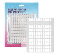 Nastro biadesivo resistente alle intemperie Nastro di montaggio trasparente per unghie da salone suggerimenti colori disegni decorazione vetrina
