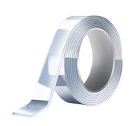 Nastro biadesivo | Strisce di fissaggio ad alte prestazioni con forte adesivo impermeabile | Nastro riutilizzabile resistente alle intemperie con attacco per appendere quadri, riparazione tappeti,