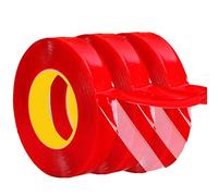 Nastro biadesivo trasparente, adesivo resistente alle intemperie, nastro biadesivo super resistente per l'industria, automobilistica e domestica, 15 mm x 3 m, robusto e pratico, durevole ed estetico