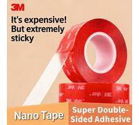 Nastro biadesivo trasparente super resistente 3M VHB4910 Nastro per auto nano impermeabile ad alta viscosità a parete fissa senza traccia 1MM