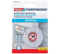 NASTRO BIADESIVO UNIVERSALE POWERBOND 58565 TESA - MM 19 ML 1,5- 12 pezzi