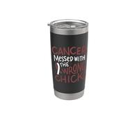 Nastro bianco borgogna del regalo di Chemo del combattente del cancro della testa Bicchiere termico in acciaio inox doppia parete