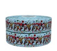 Nastro bianco con Topolino e Minnie, 2 m x 22 mm di larghezza, nastro per decorazioni e idee di decorazione per regali, fiocchi o confezioni regalo, palloncini, cartoline