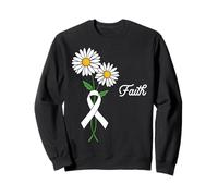 Nastro Bianco per la consapevolezza del Mese dei sopravvissuti al Cancro ai polmoni Felpa