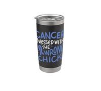 Nastro blu del regalo della Chemo del sopravvissuto della consapevolezza del cancro esofageo Bicchiere termico in acciaio inox doppia parete