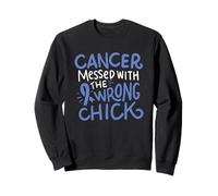 Nastro Blu del Regalo della Chemo del Sopravvissuto della consapevolezza del Cancro esofageo Felpa