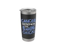 Nastro blu del regalo di Chemo gastrico del superstite del cancro dello stomaco Bicchiere termico in acciaio inox doppia parete