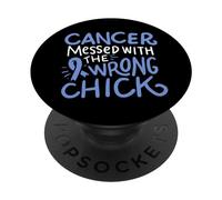 Nastro blu del regalo di Chemo gastrico del superstite del cancro dello stomaco PopSockets PopGrip Adesivo