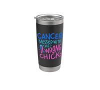 Nastro blu di tè rosa di tè blu del regalo della chemio della consapevolezza del cancro della tiroide Bicchiere termico in acciaio inox doppia parete