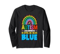 Nastro Blu per la consapevolezza dell'autismo Maglia a Manica