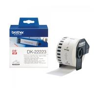 Nastro brother dk-22223 adesivo nero/bianco 50mm x 30.48m x ql-500 ql-550 ql-1050 ql-1050n ql-570 ql-700 ql-710w ql-800 ql-810w