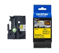 Brother FLE-6511 nastro per etichettatrice Nero su giallo