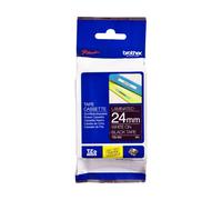 Nastro Brother TZe-355 - Bianco su nero (24 mm x 24 mm)
