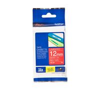 Nastro Brother TZe-435 - Bianco su rosso (12 mm)