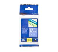 Nastro Brother TZe-535 - Bianco su blu (12 mm)