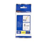 P-TOUCH TZEFX211 - Nastro flessibile, nero su bianco, 6 mm