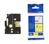 P-TOUCH TZEFX621 - Nastro flessibile, nero su giallo, 9 mm