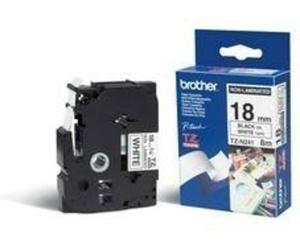 Nastro Brother TZe-N241 - Nero su bianco (18 mm)