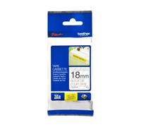 Brother TZ-S141 / TZe-S141 Pro Tape, 18mm x 8m, testo nera/nastro trasparente, nastro originale