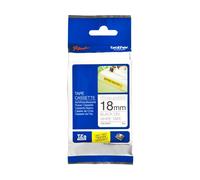 Nastro Brother TZe-S241 - Nero su bianco (18 mm)