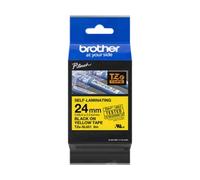 Brother TZ-SL651 / TZe-SL651 Pro Tape, 24mm x 8m, testo nera / nastro giallo, nastro originale